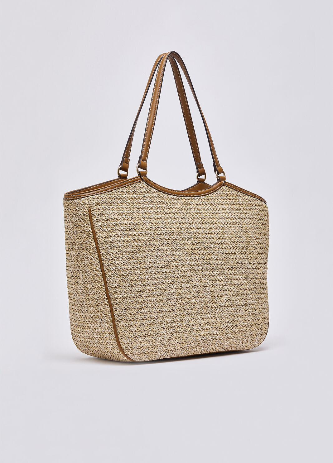 Borsa tote grande in rafia beige Liu Jo - large image number 3