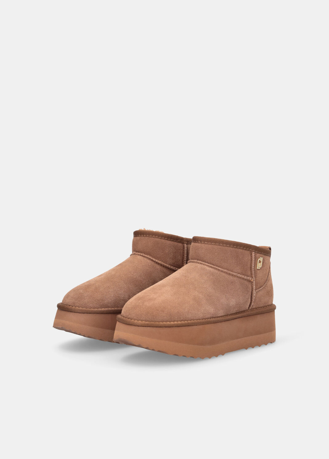 Warm platform ankle boots cognac Liu Jo - large image number 2