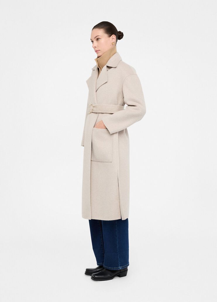 Wool coat with belt beige Liu Jo - medium Wool coat with belt beige Liu Jo - medium