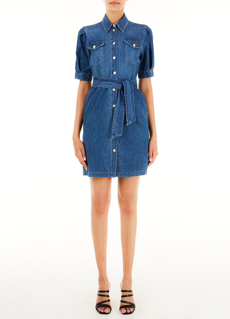 Short denim dress Blue Denim Liu Jo - large image number 0 Short denim dress Blue Denim Liu Jo - large image number 0