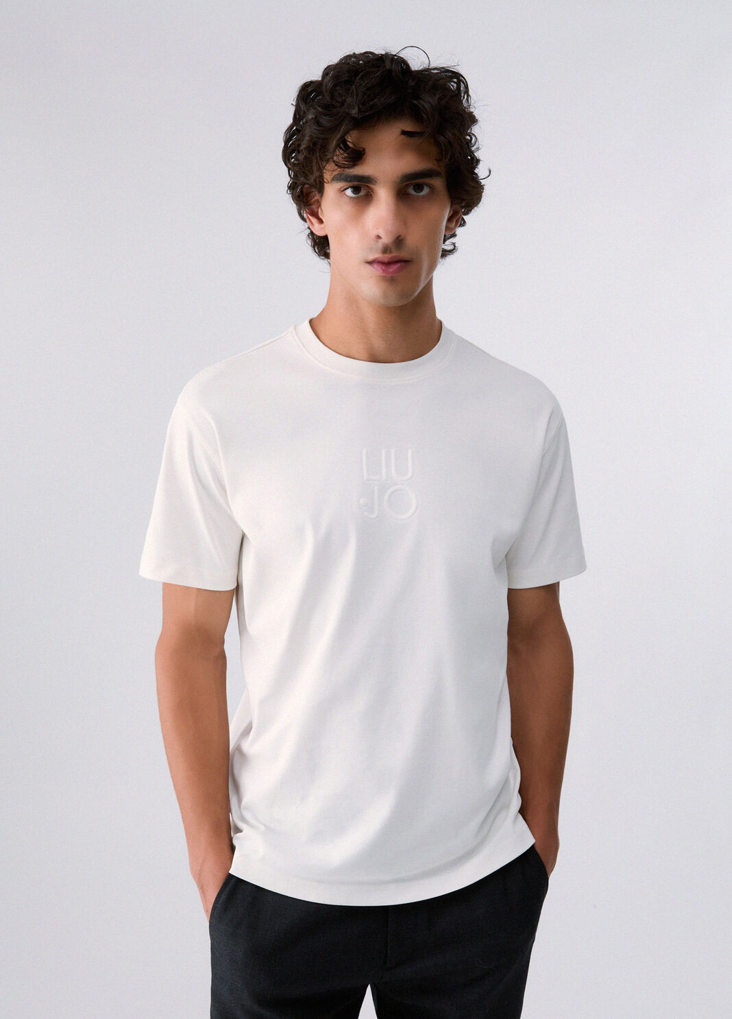Interlock Jersey T-shirt white Liu Jo - large image number 0