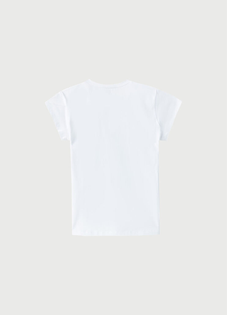 T-shirt with paint print White Liu Jo - large image number 1 T-shirt with paint print White Liu Jo - large image number 1
