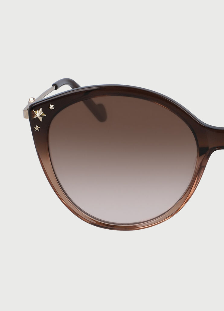 Rounded cat eye sunglasses Brown Liu Jo - large image number 2