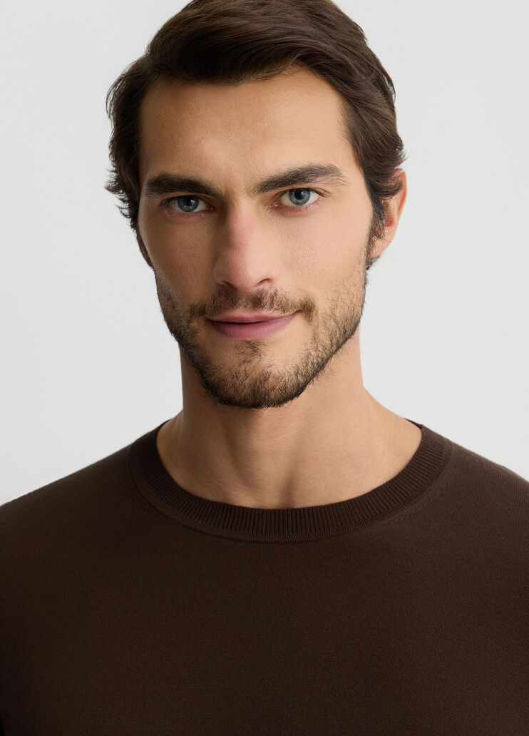 Men’s jumper chocolate Liu Jo - large image number 2 Men’s jumper chocolate Liu Jo - large image number 2