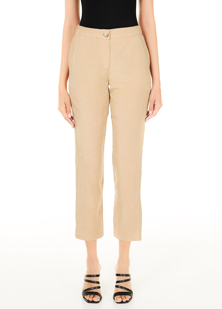 High-rise trousers Biscuit Liu Jo - large image number 0 High-rise trousers Biscuit Liu Jo - large image number 0