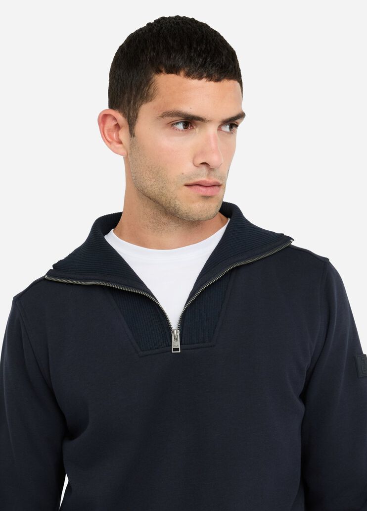 Cotton sweatshirt with zip dark blue Liu Jo - medium