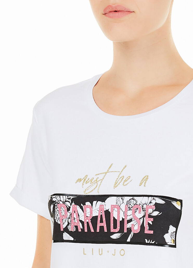 T-shirt with print White Liu Jo - large image number 2 T-shirt with print White Liu Jo - large image number 2