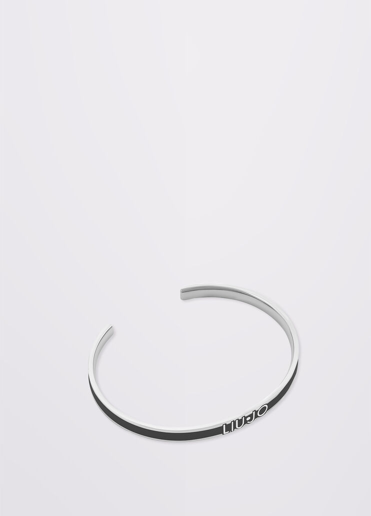 Stiff bracelet with logo black Liu Jo - large image number 0