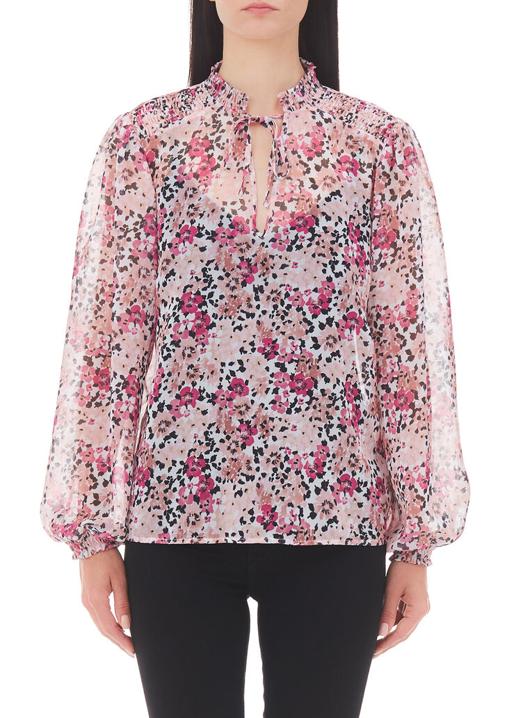 Floral blouse fuchsia flowers Liu Jo - large image number 0 Floral blouse fuchsia flowers Liu Jo - large image number 0