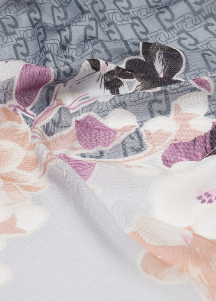 Stola mit Blumenprint Schwarz Liu Jo - medium