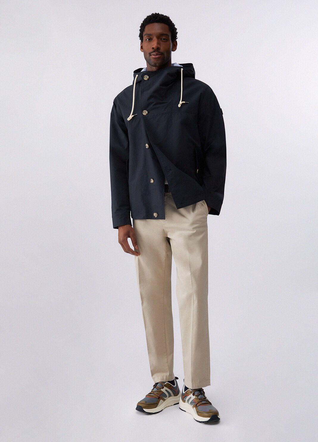 Giacca impermeabile con cappuccio blu scuro Liu Jo - large image number 5