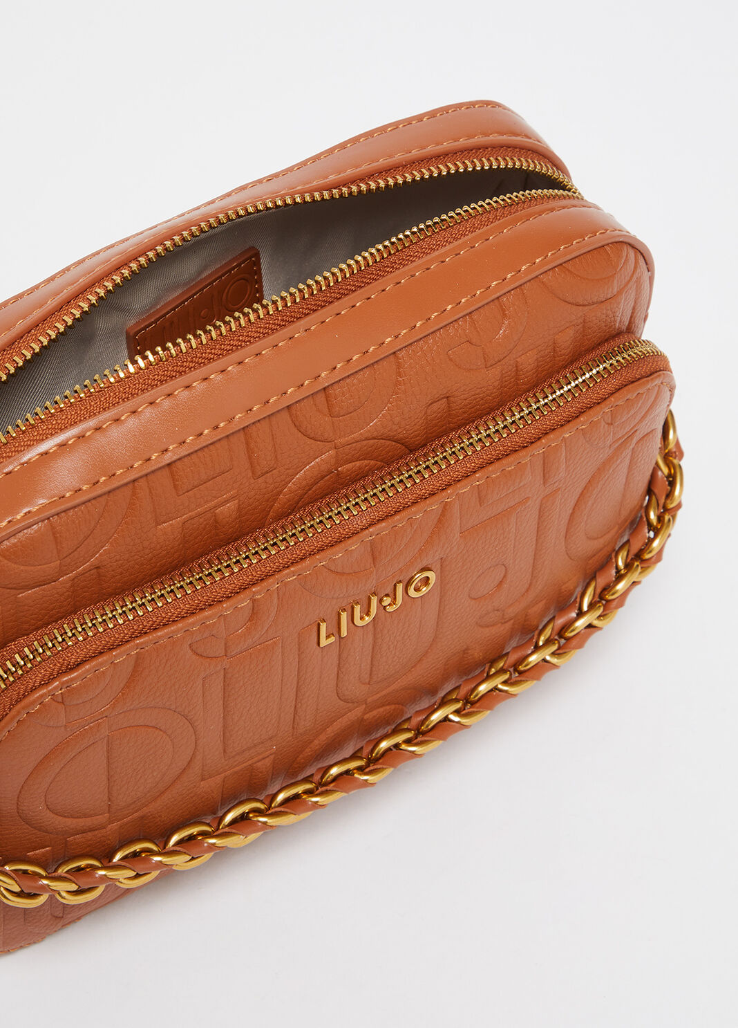 Mittelgro&szlig;e Umh&auml;ngetasche mit Zierkette braun Liu Jo - large image number 5