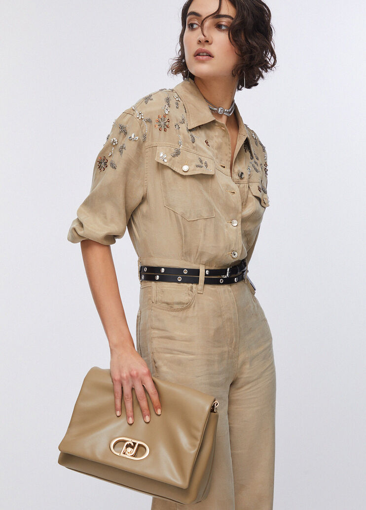 Large LaPuffy bag mud Liu Jo - medium