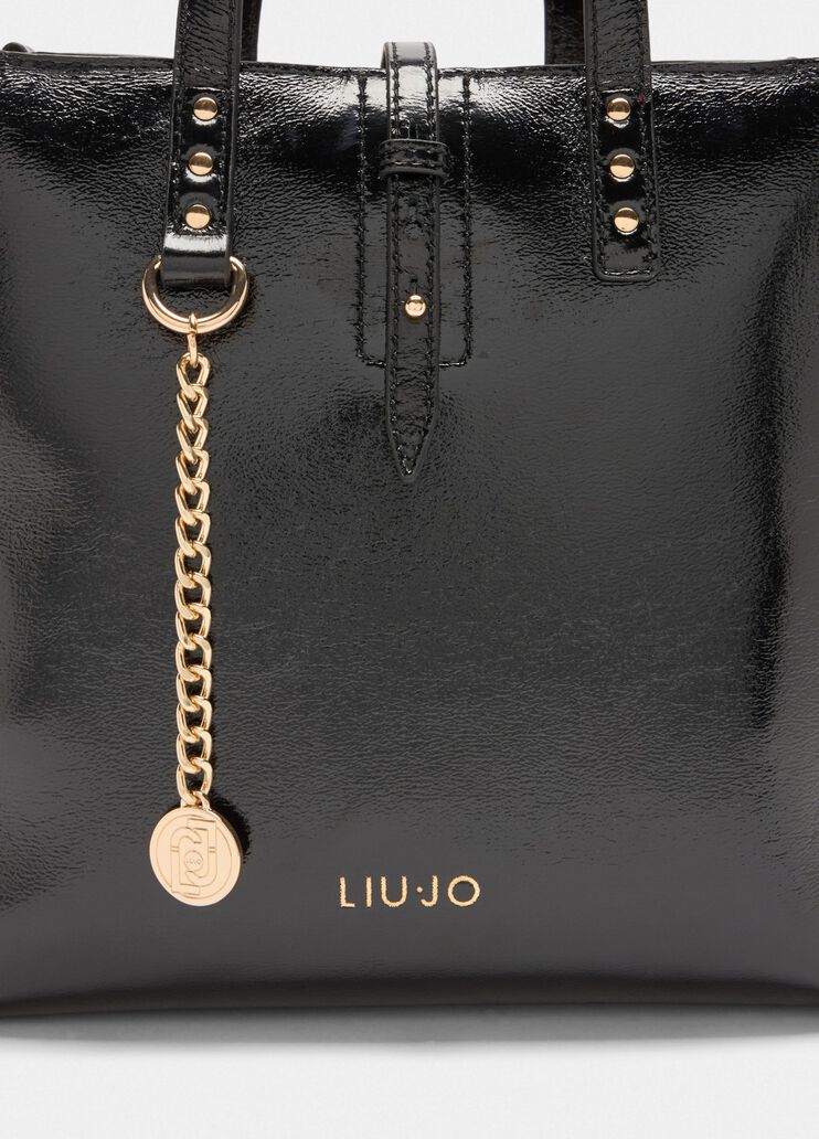 Small glossy bag black Liu Jo - large image number 4