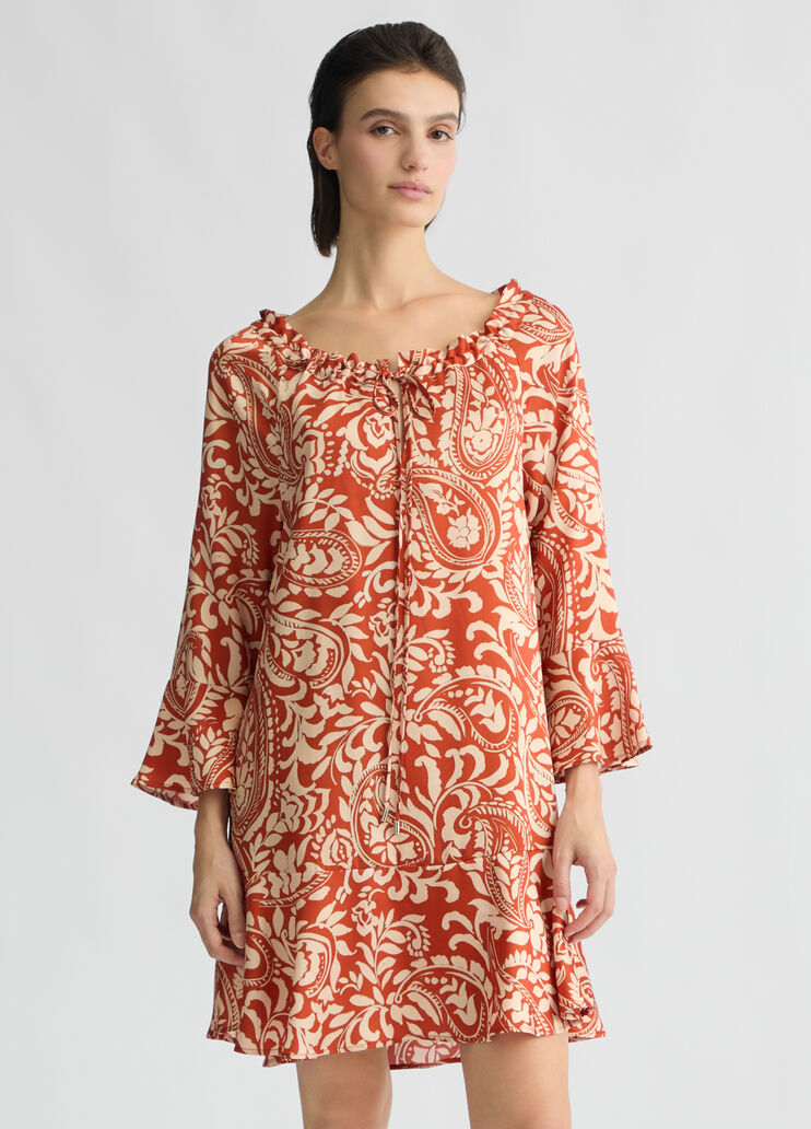Printed twill dress terracotta Liu Jo - medium Printed twill dress terracotta Liu Jo - medium