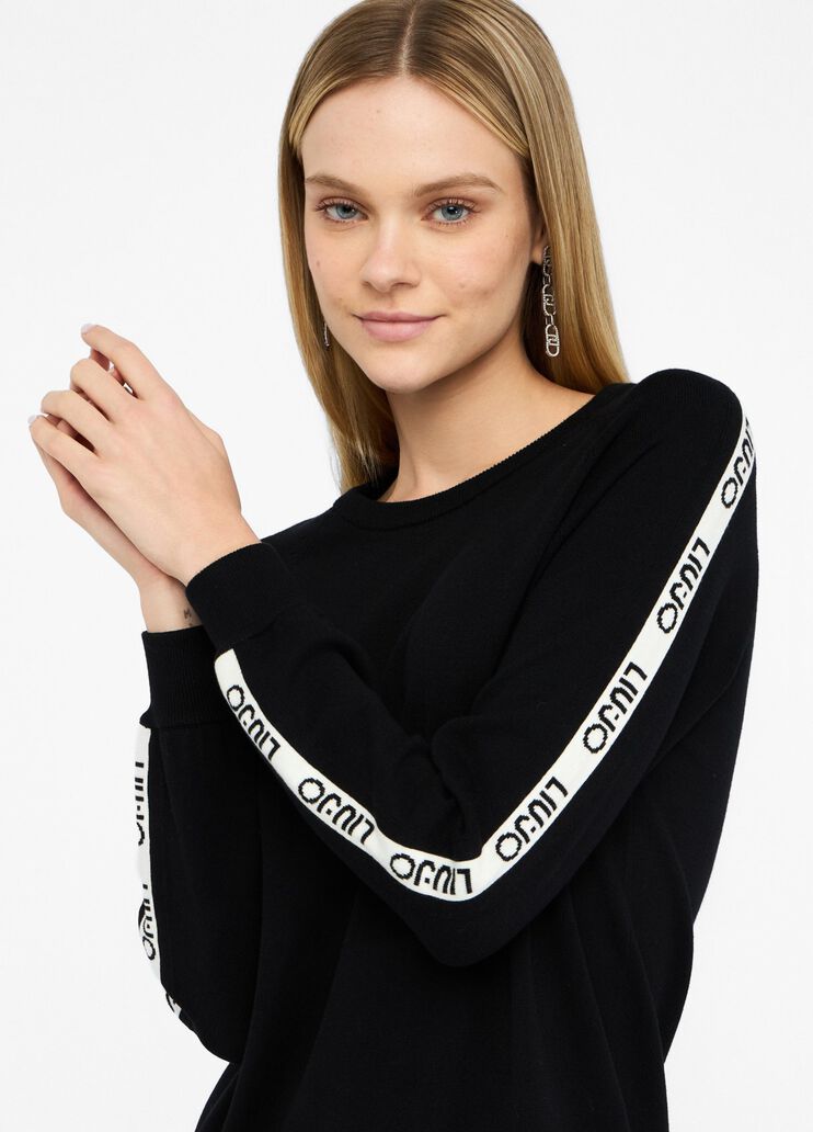 Abito in maglia nero Liu Jo - large image number 2 Abito in maglia nero Liu Jo - large image number 2