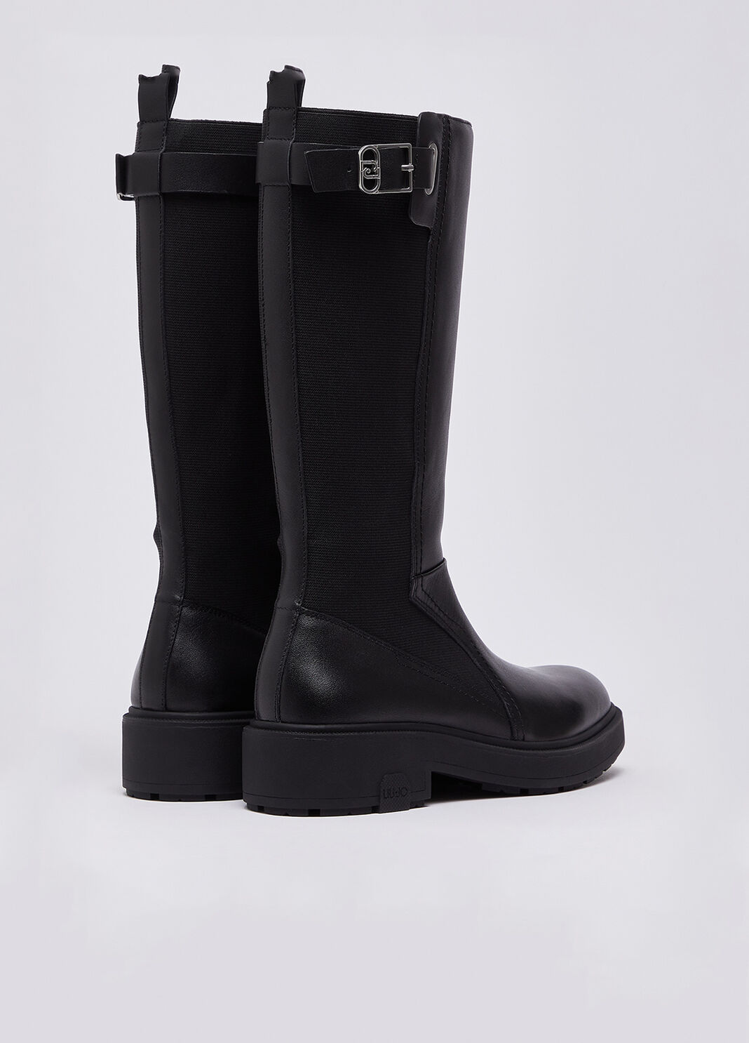 Hohe Stiefel aus Leder Schwarz Liu Jo - large image number 2