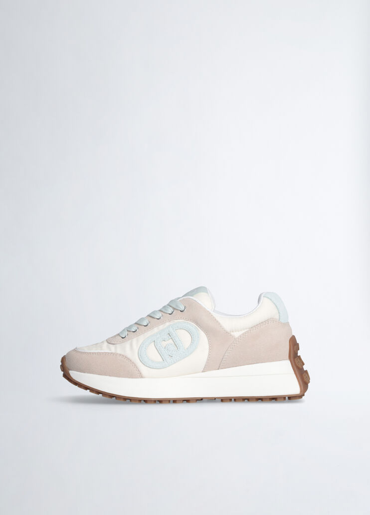Beige sneakers with light blue logo beige/light blue Liu Jo - large image number 4 Beige sneakers with light blue logo beige/light blue Liu Jo - large image number 4