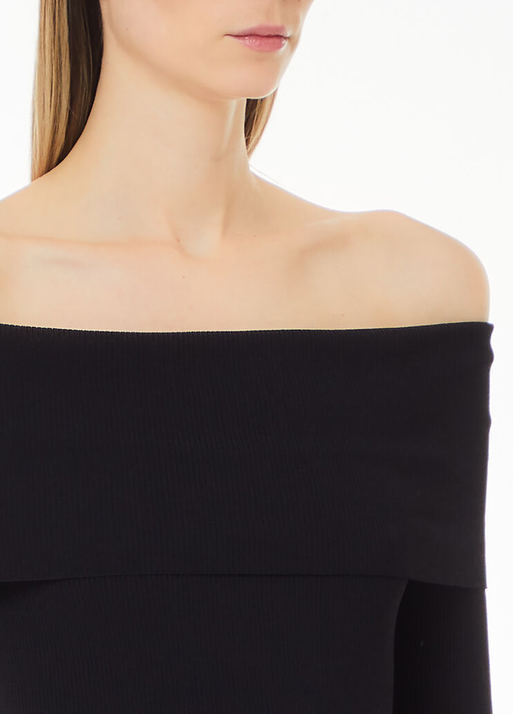 Rib-knit top black Liu Jo - large image number 2