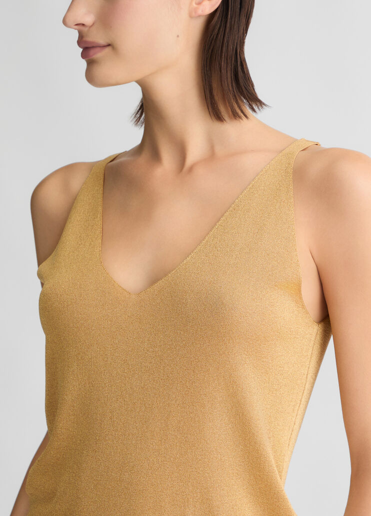 Gold knit top gold-colour Liu Jo - large image number 3 Gold knit top gold-colour Liu Jo - large image number 3