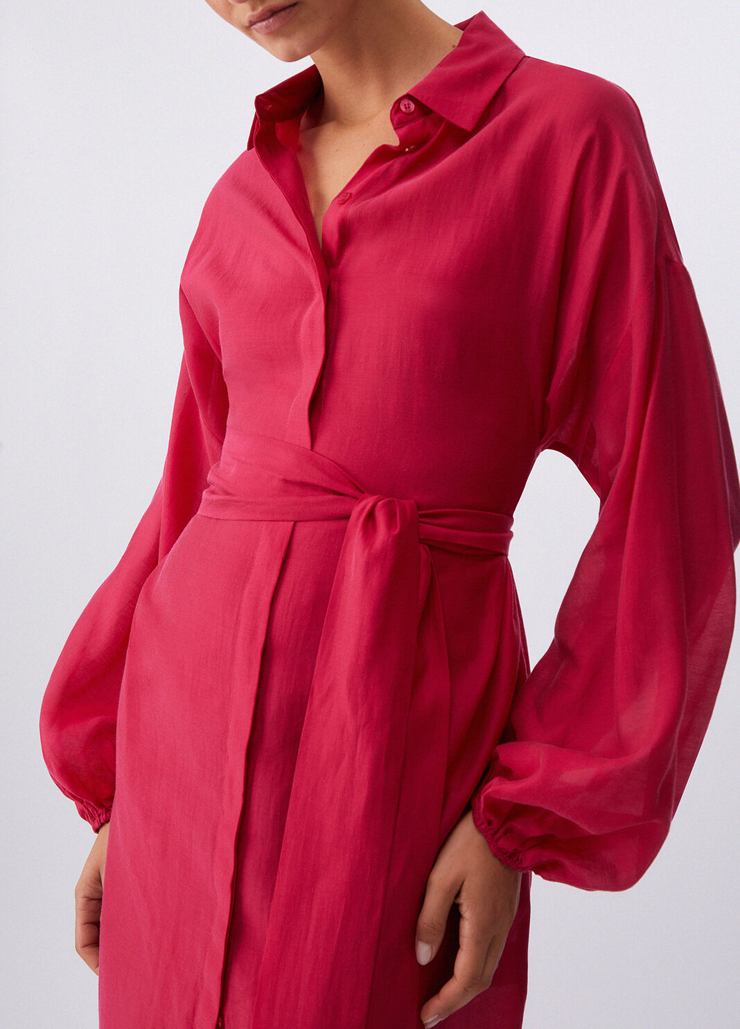 Muslin shirt dress red Liu Jo - large image number 4