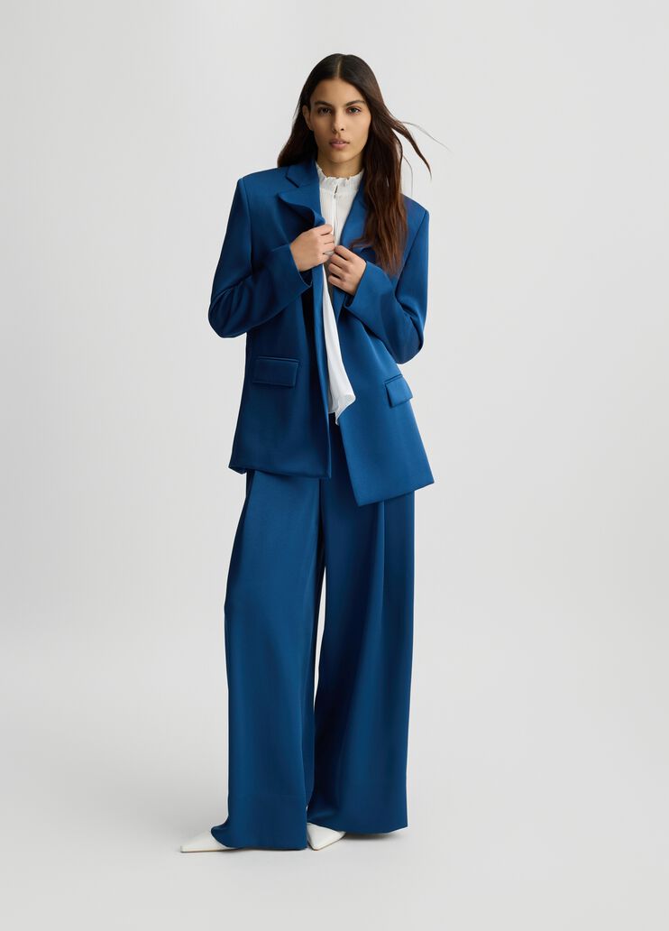 Blue palazzo trousers sapphire blue Liu Jo - medium Blue palazzo trousers sapphire blue Liu Jo - medium