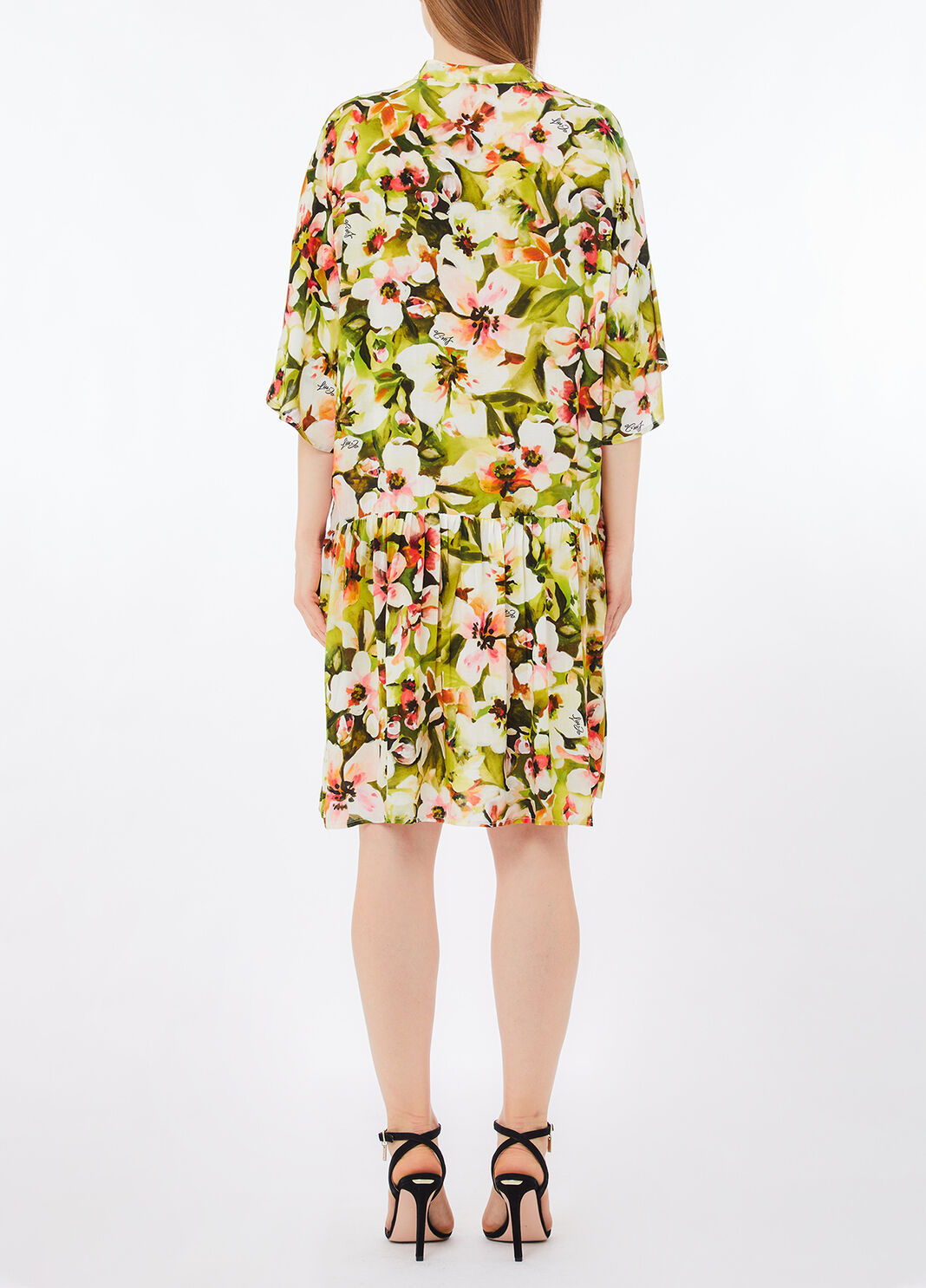 Shirt dress with floral print floral Liu Jo - large image number 1