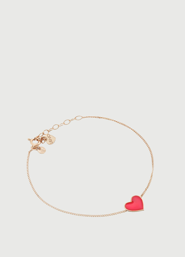 Silver bracelet with heart rosé colour Liu Jo - large image number 0 Silver bracelet with heart rosé colour Liu Jo - large image number 0