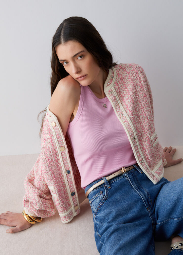 Knit jacket pink Liu Jo - medium