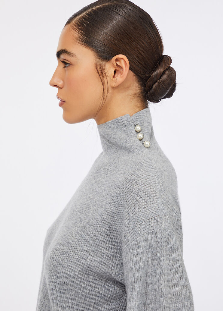 Jersey de lana y cachemira gris Liu Jo - large image number 2