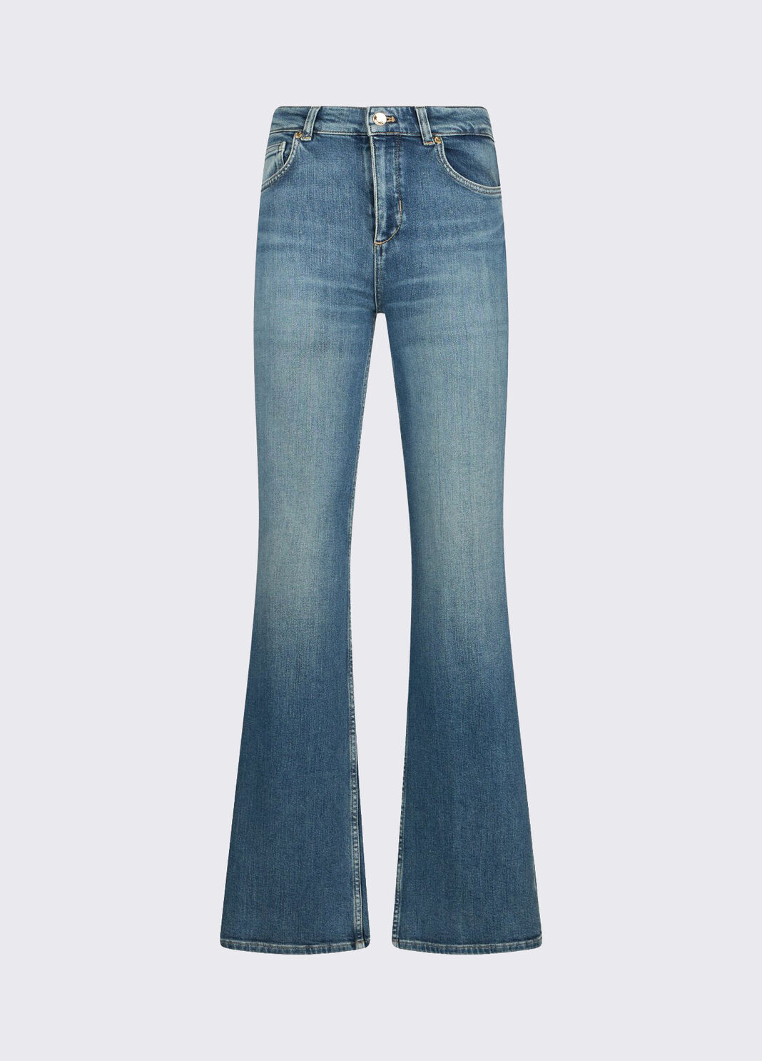 High-rise bootcut jeans blue denim Liu Jo - large image number 6