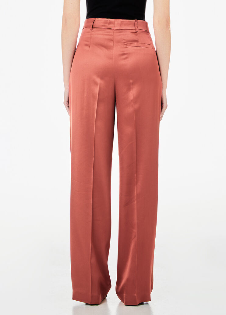 Elegante Anzughose aus Satin braun Liu Jo - medium Elegante Anzughose aus Satin braun Liu Jo - medium