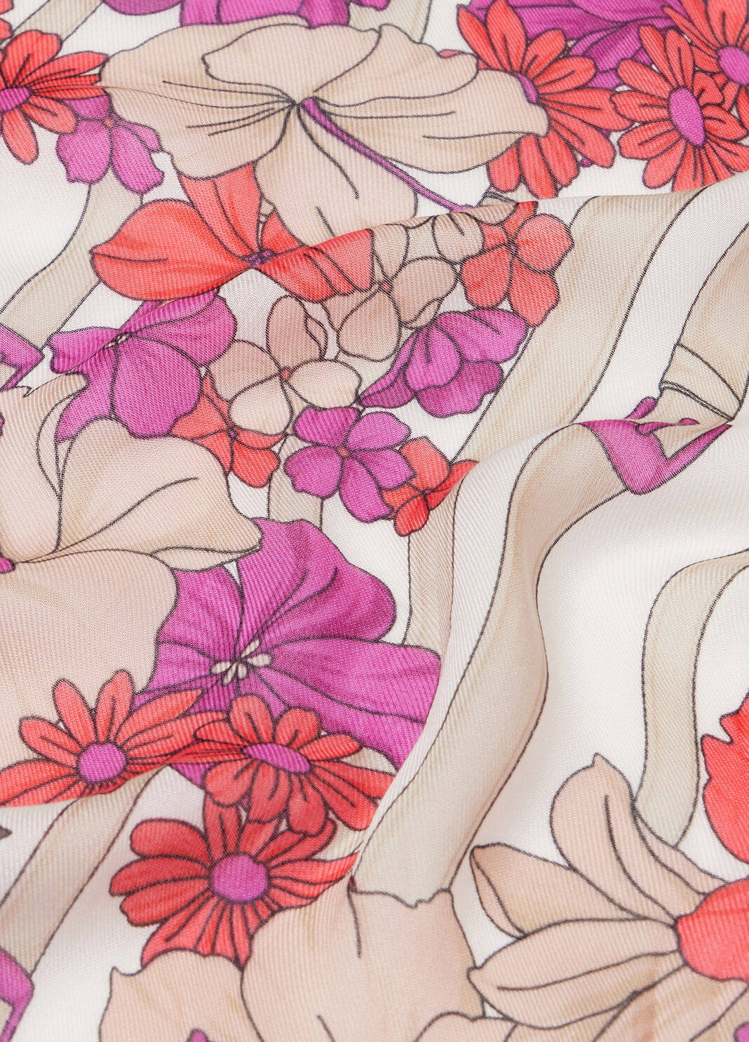 Floral scarf coral Liu Jo - large image number 3