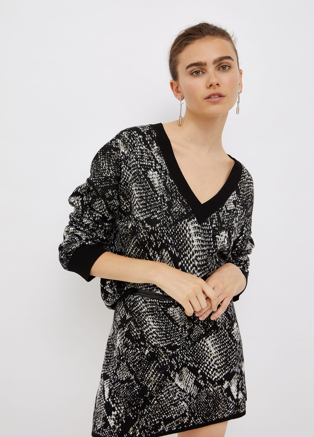 robe imprimé python zara