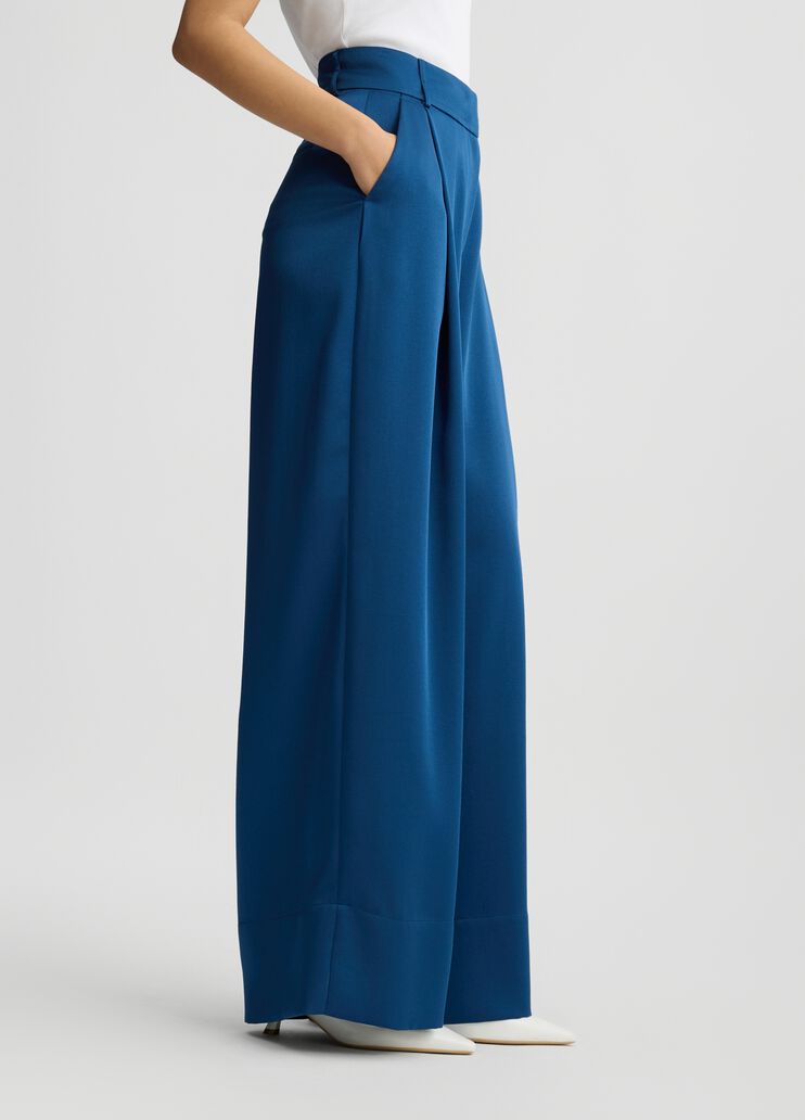 Blue palazzo trousers sapphire blue Liu Jo - medium Blue palazzo trousers sapphire blue Liu Jo - medium