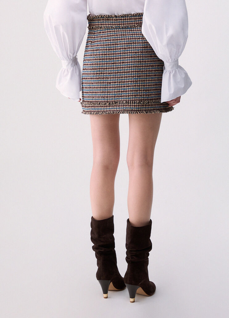 Tweed Mini Skirt houndstooth Liu Jo - medium