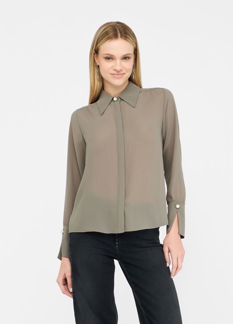 Shirt with beads asparagus Liu Jo - medium Shirt with beads asparagus Liu Jo - medium