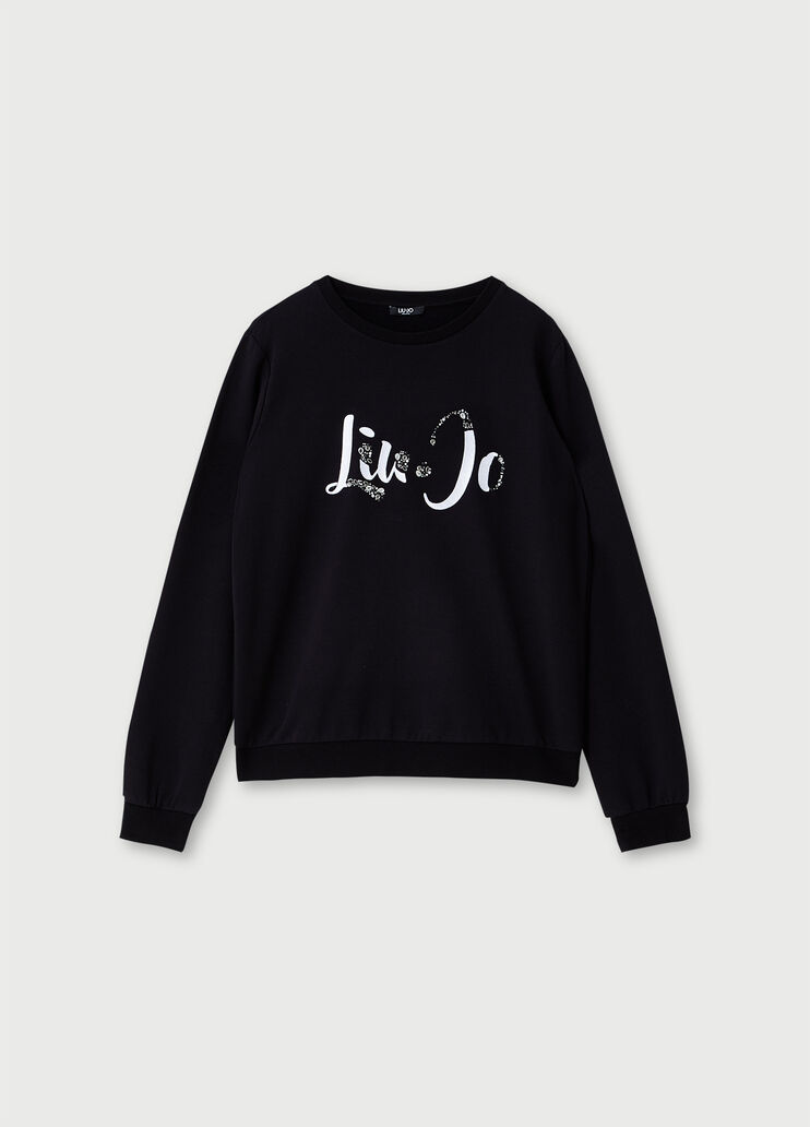 Sweatshirt with print Black Liu Jo - large image number 4