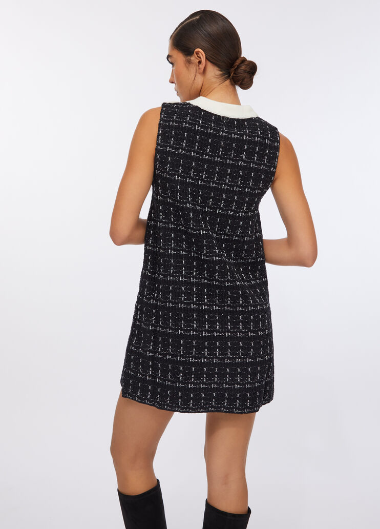 Short wool-blend dress black Liu Jo - large image number 1 Short wool-blend dress black Liu Jo - large image number 1