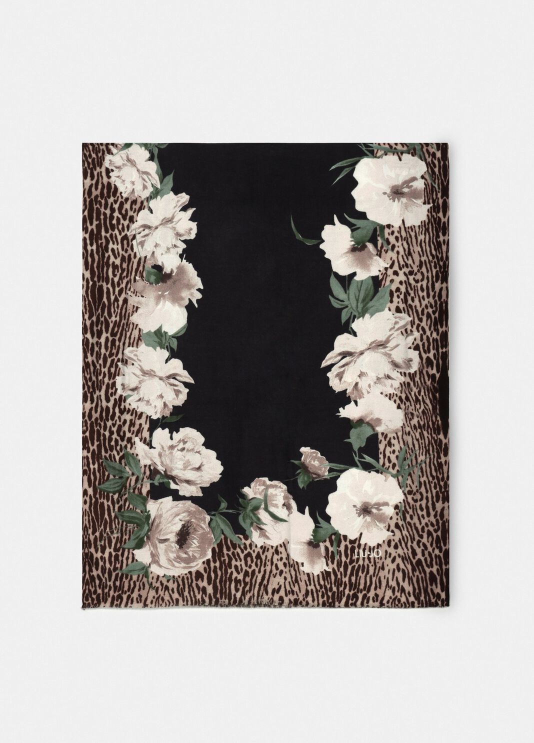 Stola mit floralem Animal-Print Schwarz Liu Jo - large image number 1