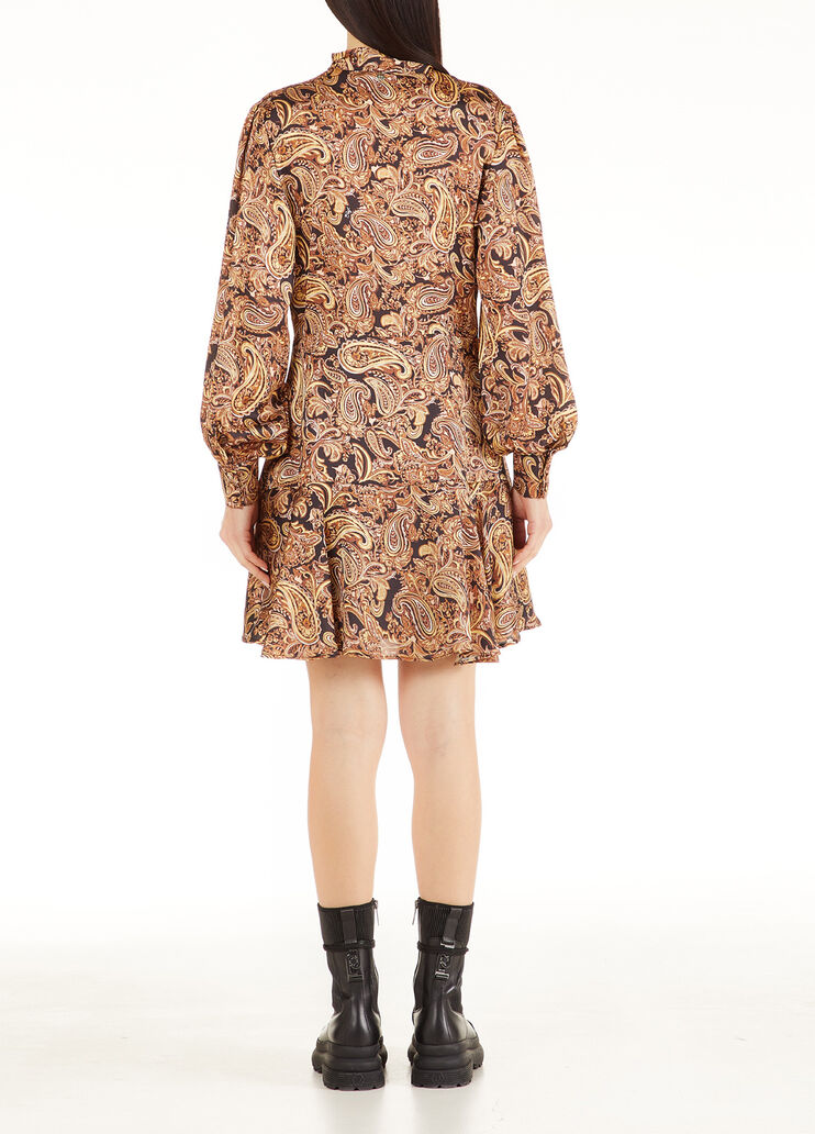 Короткое шифоновое платье с бантом золотистый цвет Liu Jo - large image number 1