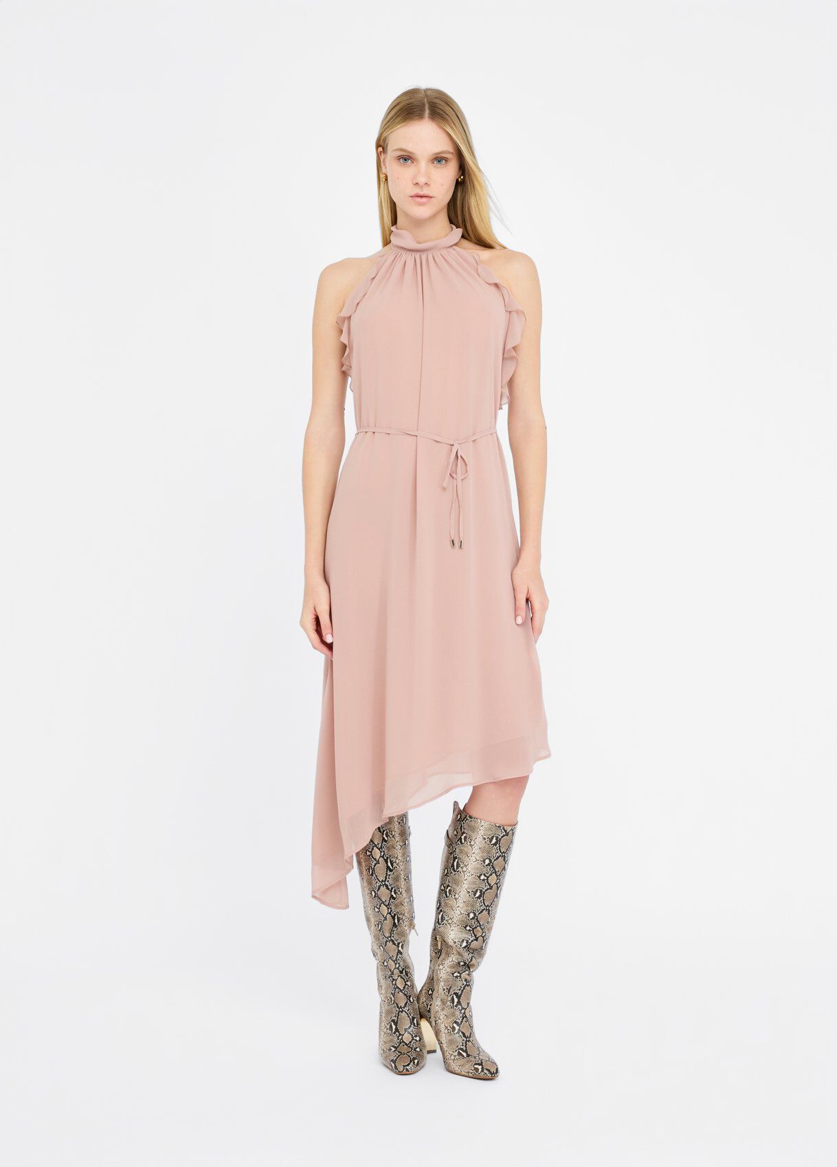 ワンピース LIU JO Woman Dress Multicolor CA5342TS074 M9258 Liu Jo Longuette Dress Fuchsia - Women's | Zedstore