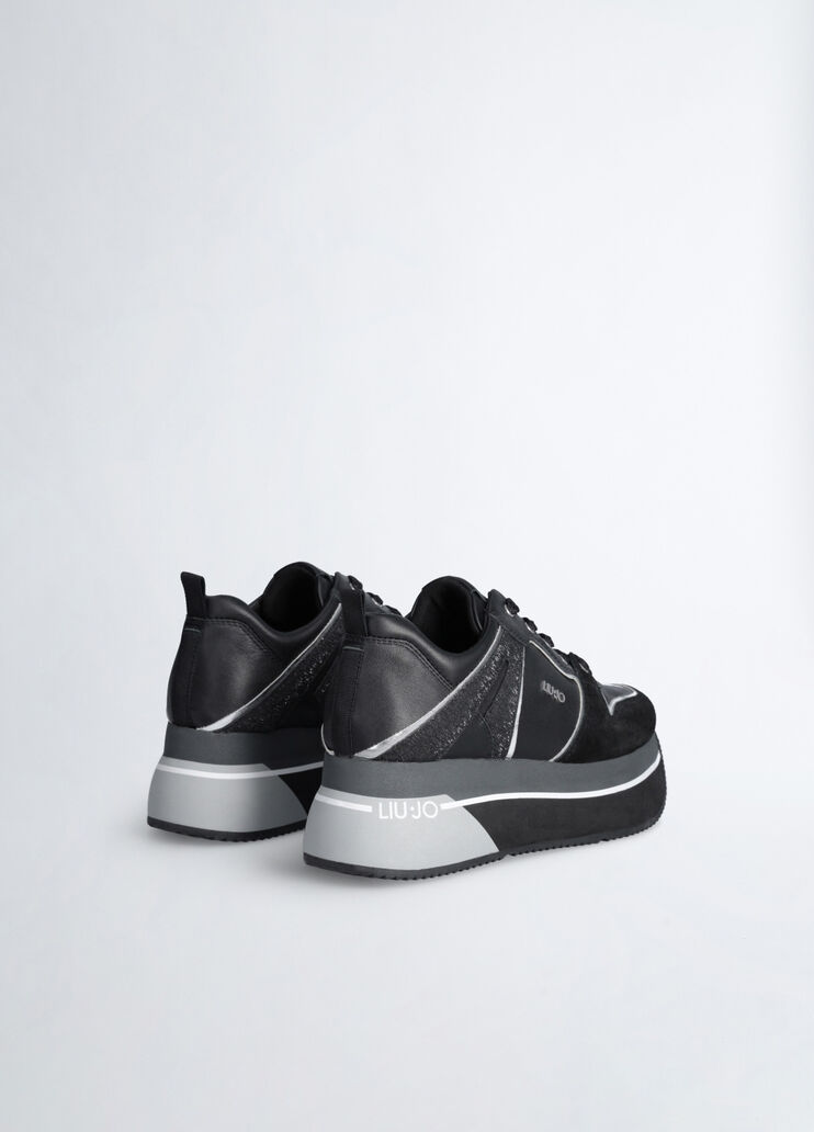 Sneakers de hombre negras OZONEE B/2051