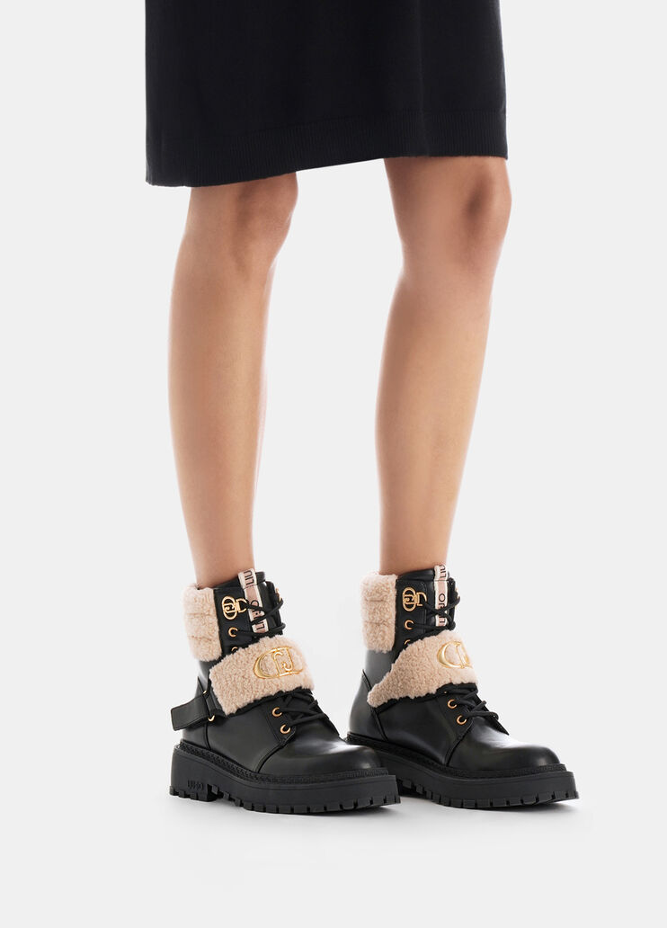 Schnürstiefel mit Warm-Detail Schwarz Liu Jo - large image number 0