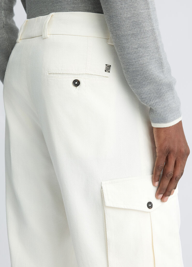 White cargo trousers white Liu Jo - large image number 4 White cargo trousers white Liu Jo - large image number 4