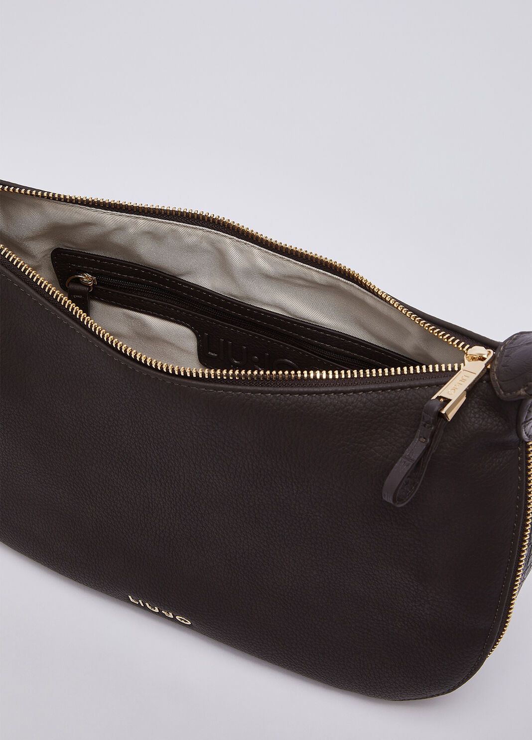 Sac hobo moyen marron fonc&eacute; Liu Jo - large image number 6