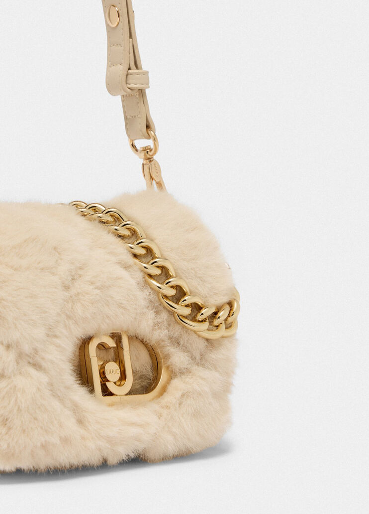Small faux fur LaPuffy bag white Liu Jo - large image number 5