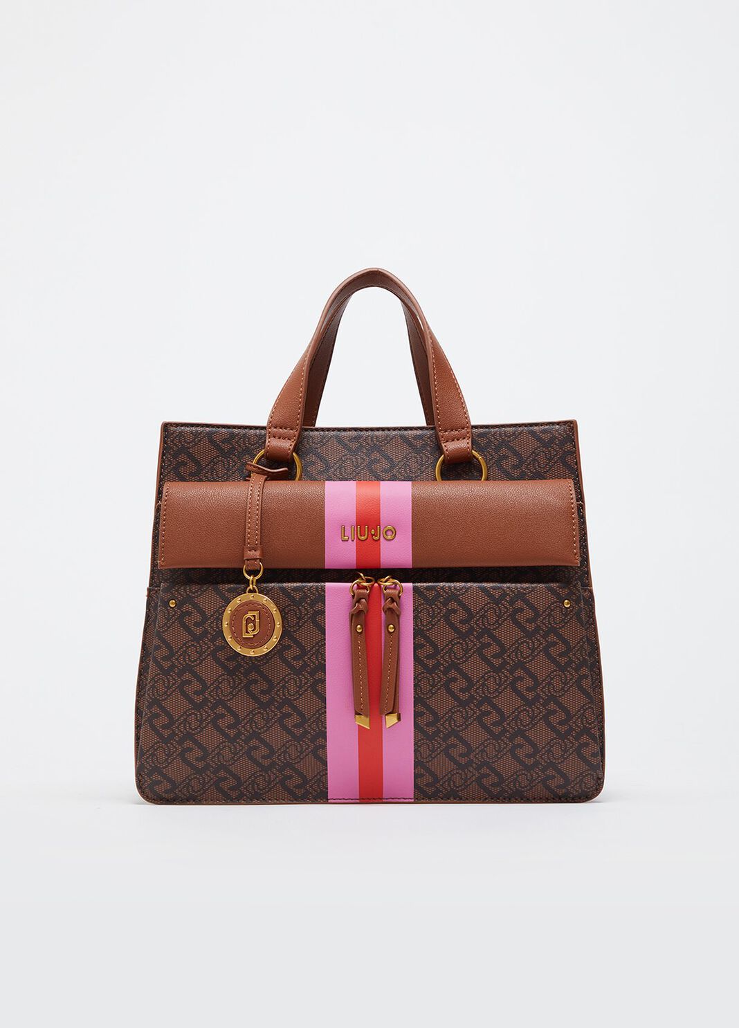 Medium satchel with charm brown Liu Jo - large image number 0