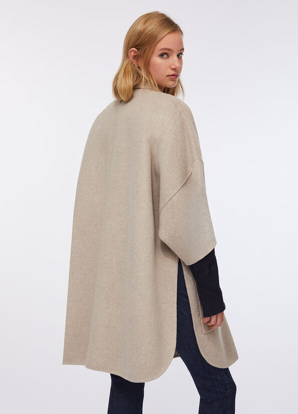 Wool coat with belt beige Liu Jo - large image number 1