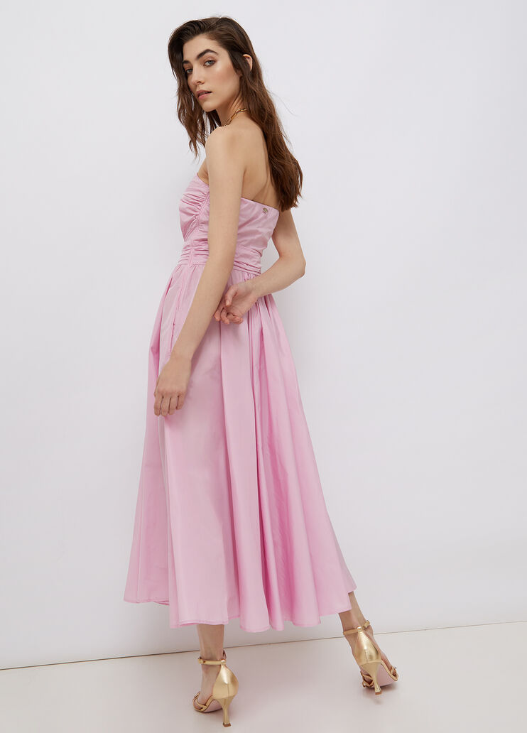 Long taffeta dress pink Liu Jo - large image number 1 Long taffeta dress pink Liu Jo - large image number 1